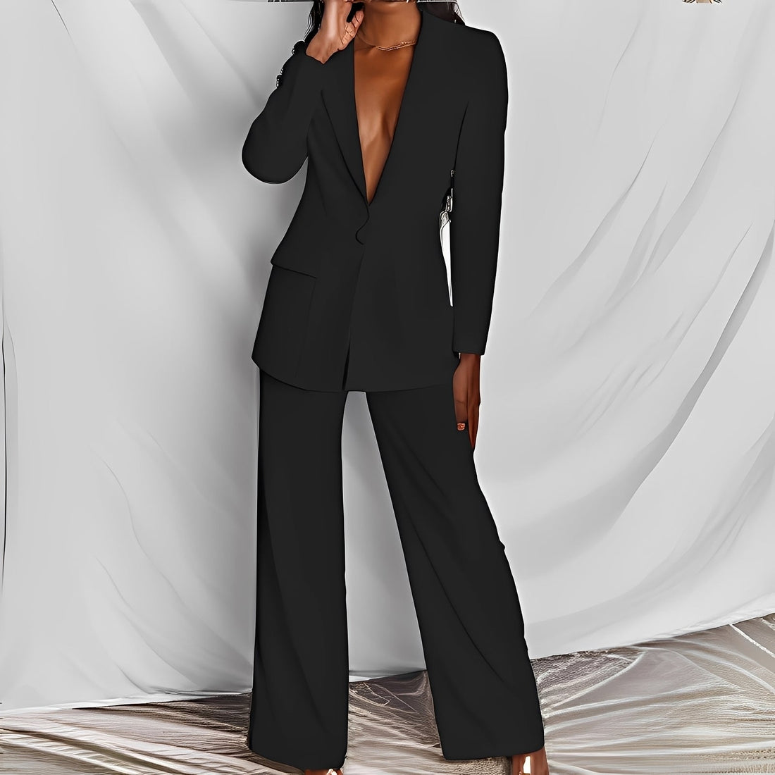 Lara - Elegant women's set with blazer and pants