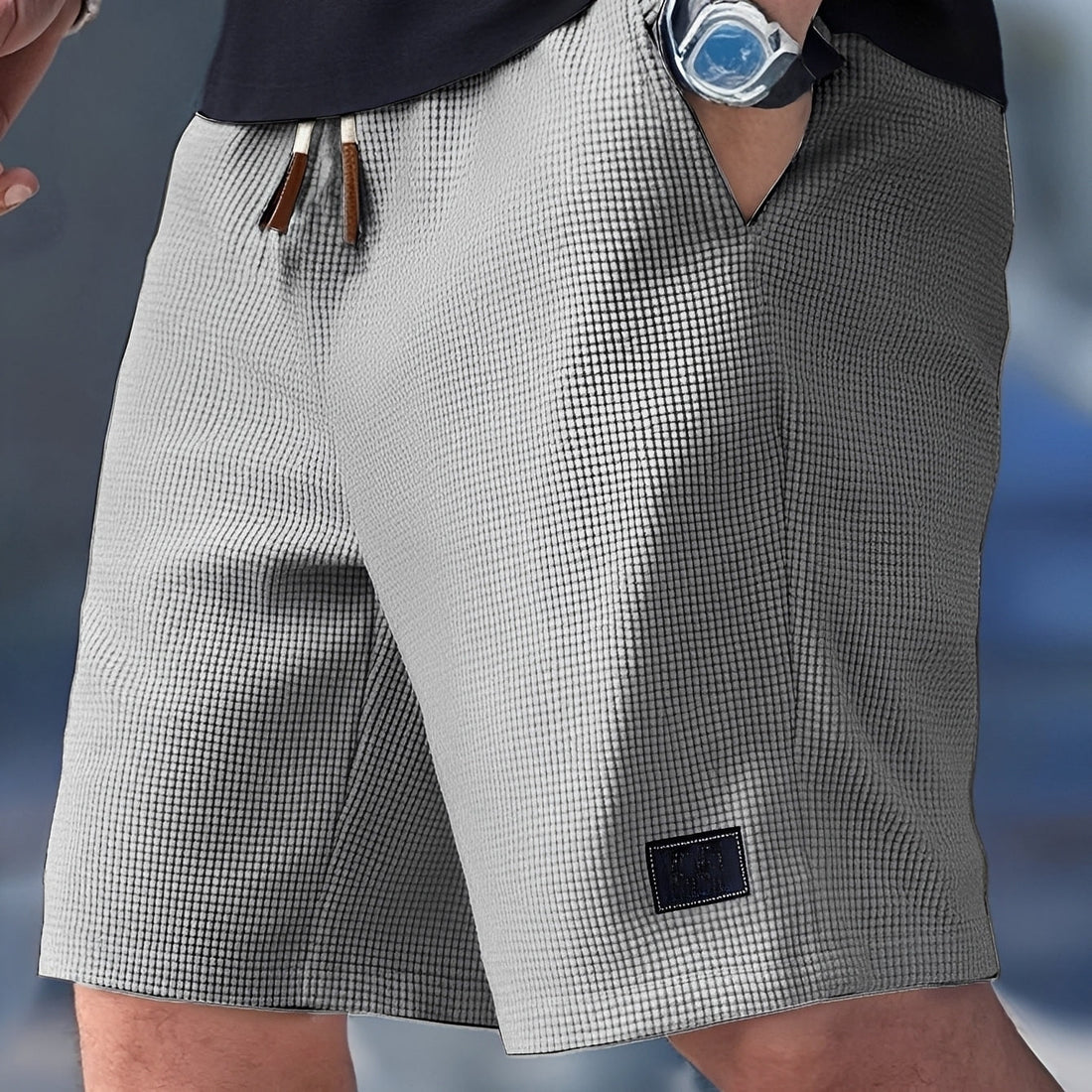 Justin - Relaxed Waffle Shorts