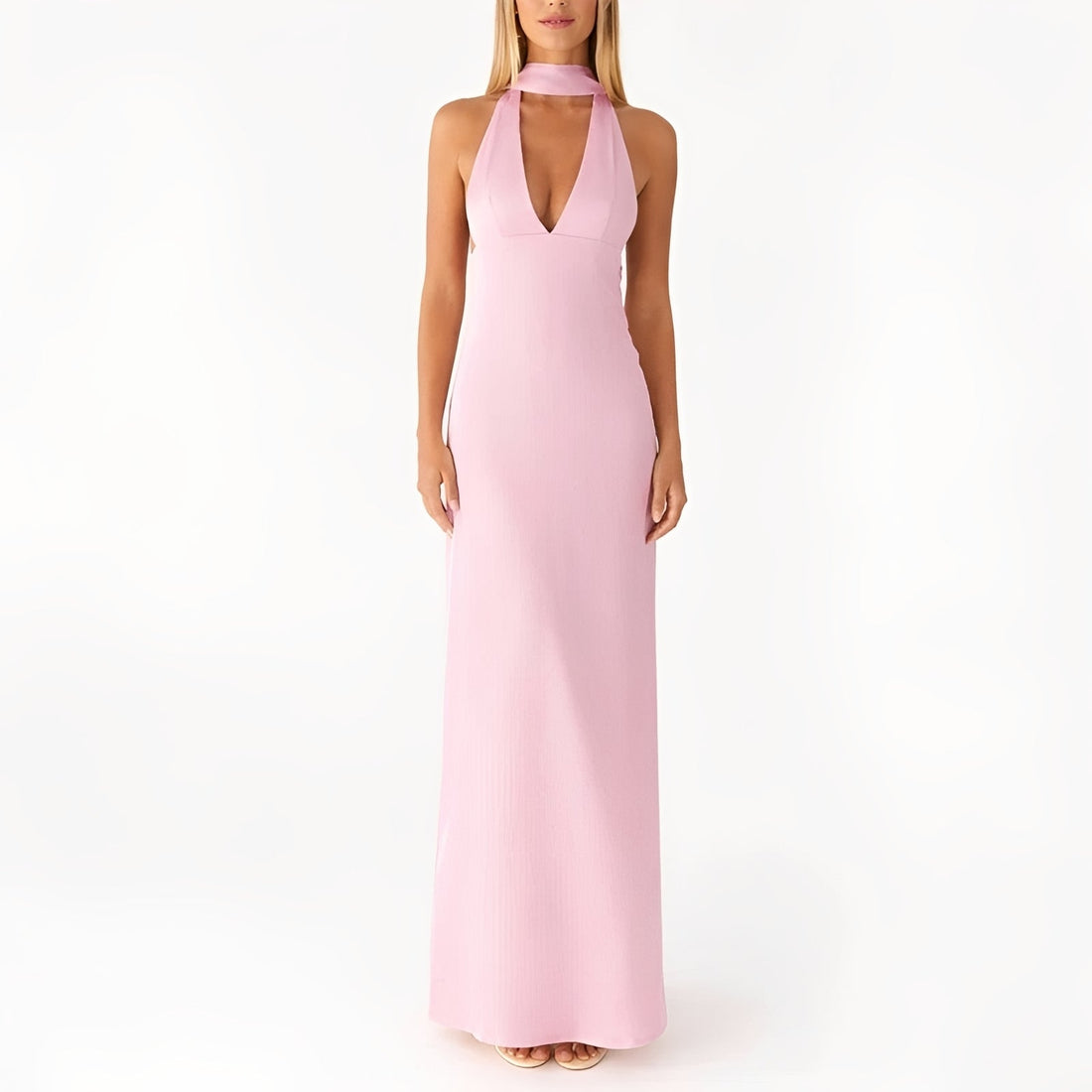 Amelie - Halter Neck Maxi Dress