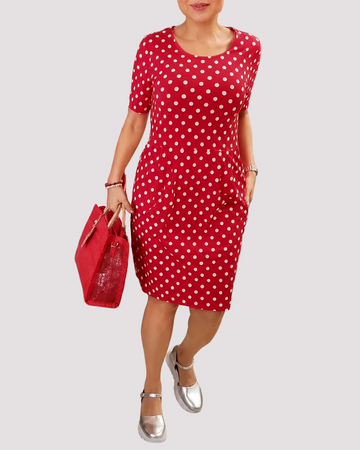Carolyn - Casual Polka Dot Dress