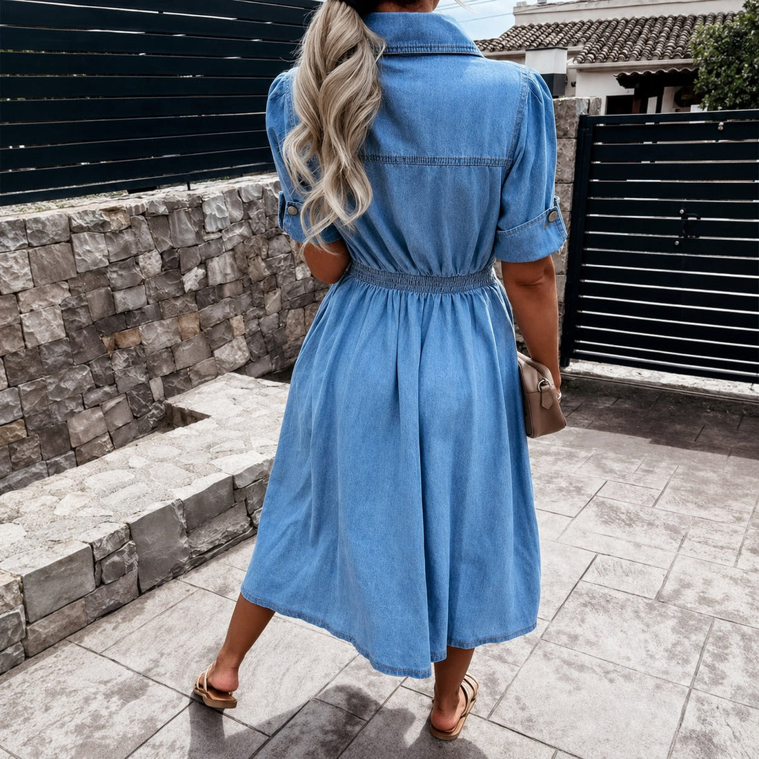 Sahil - Trendy Single-Breasted Dress