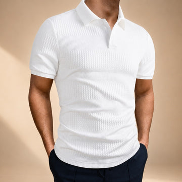 Robyn - Casual Textured Polo Shirt