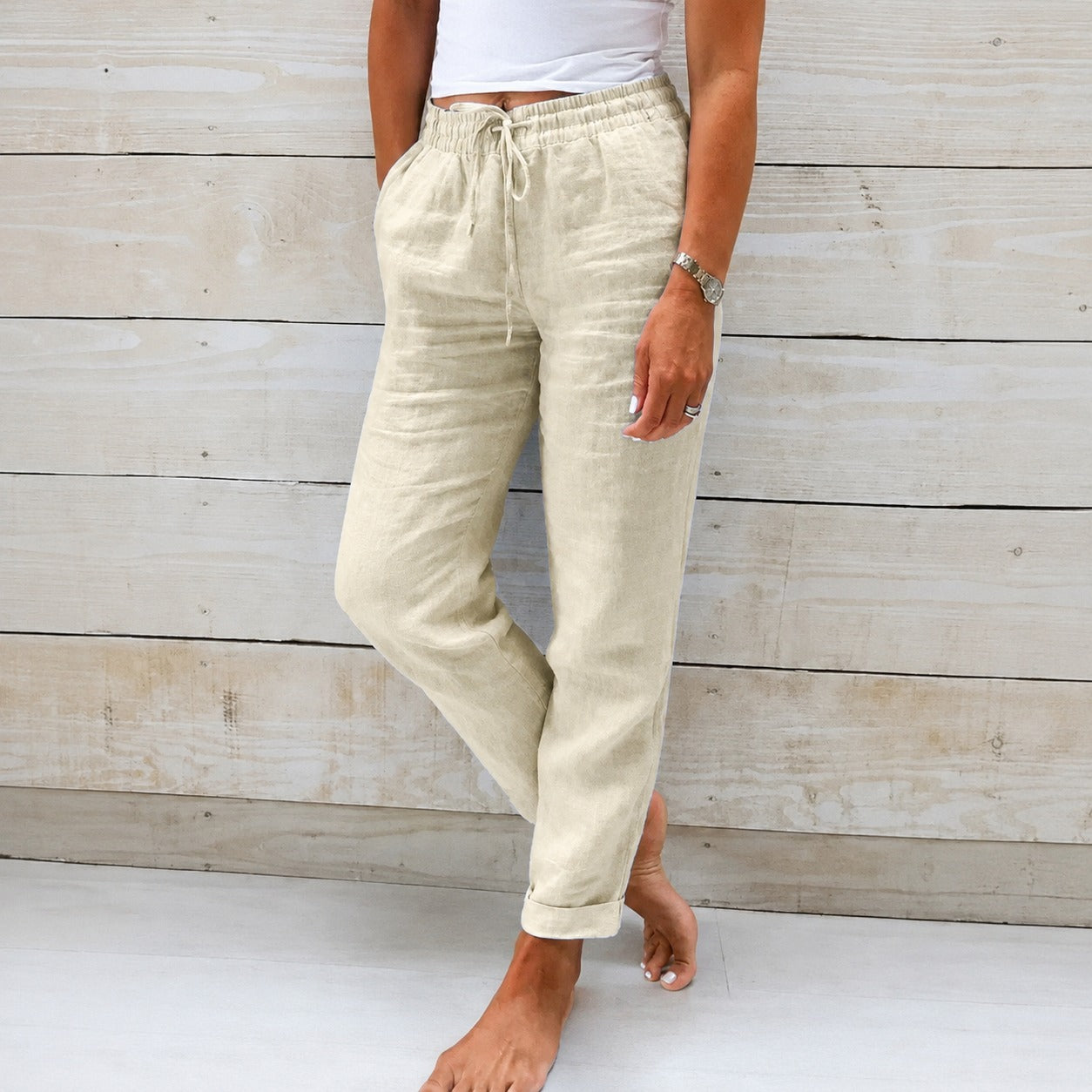Dyan - Casual Drawstring Pants for Women