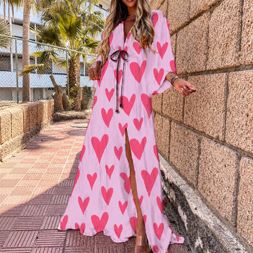Janice - Trendy Vibrant Maxi Dress