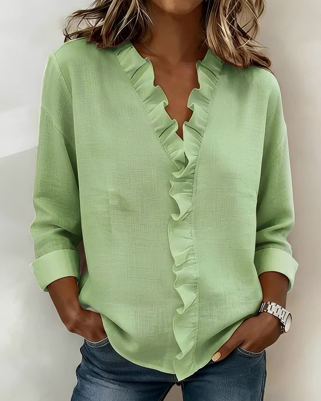 Samia - Fashionable Long Sleeve Blouse