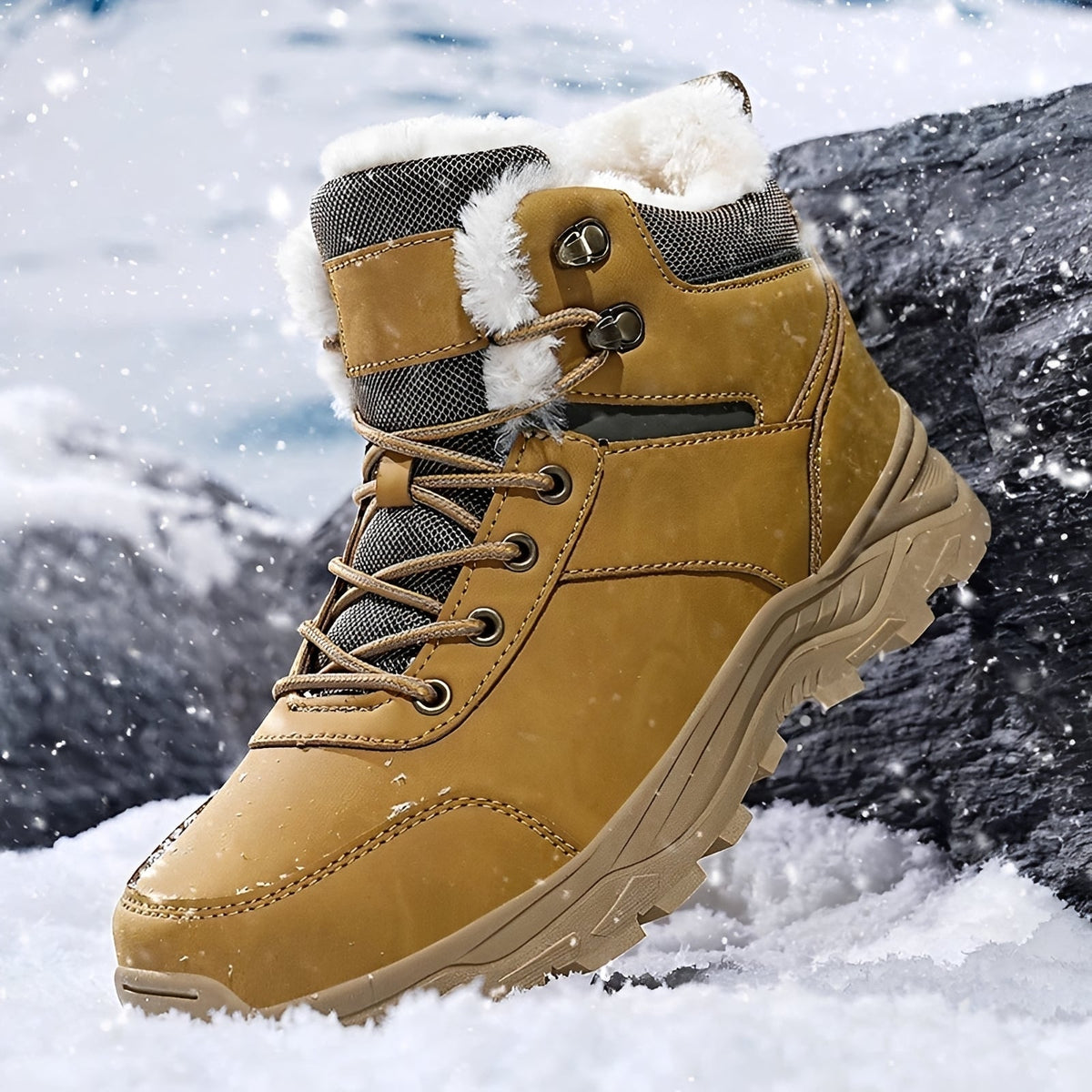 Franklin - Male Winter Boots for Outdoors, Warm