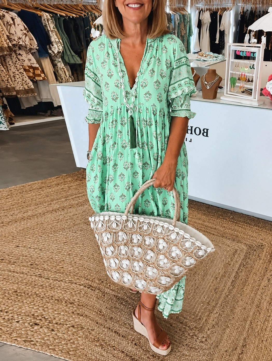 Casey - Relaxed Half Sleeve Dress