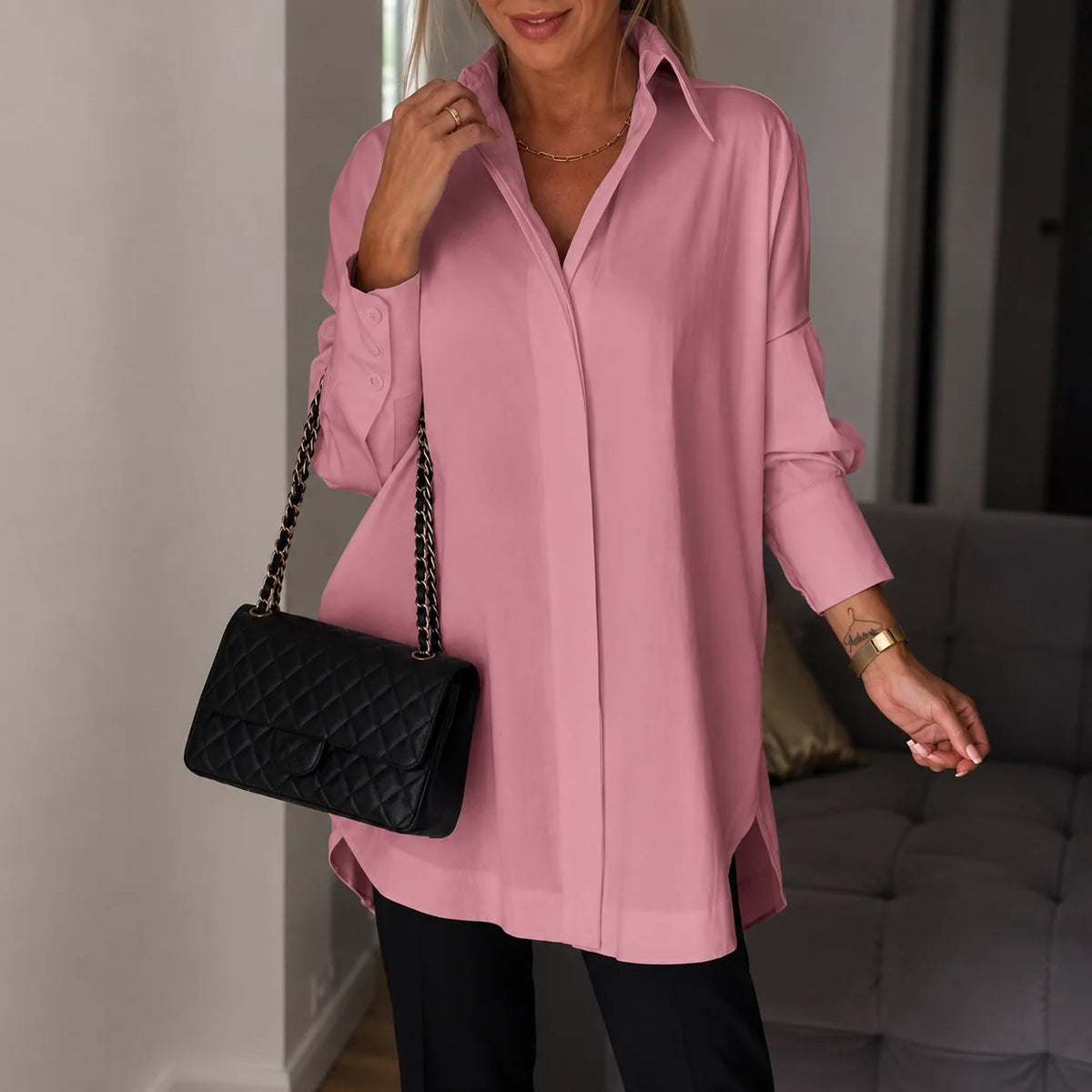 Lauren - Elegant Long-sleeved Shirt
