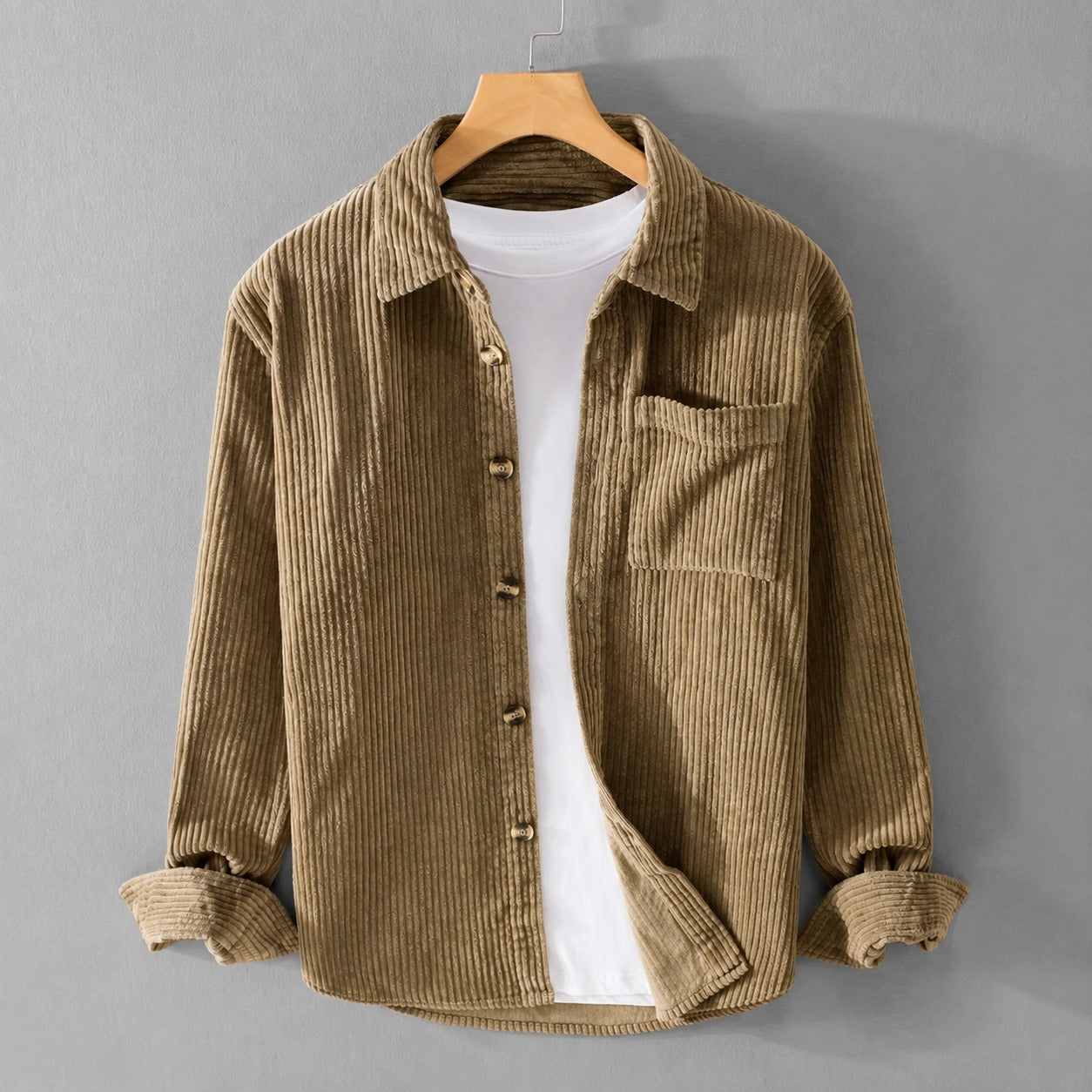 Ronald - Simple Shirt with Pocket for Men