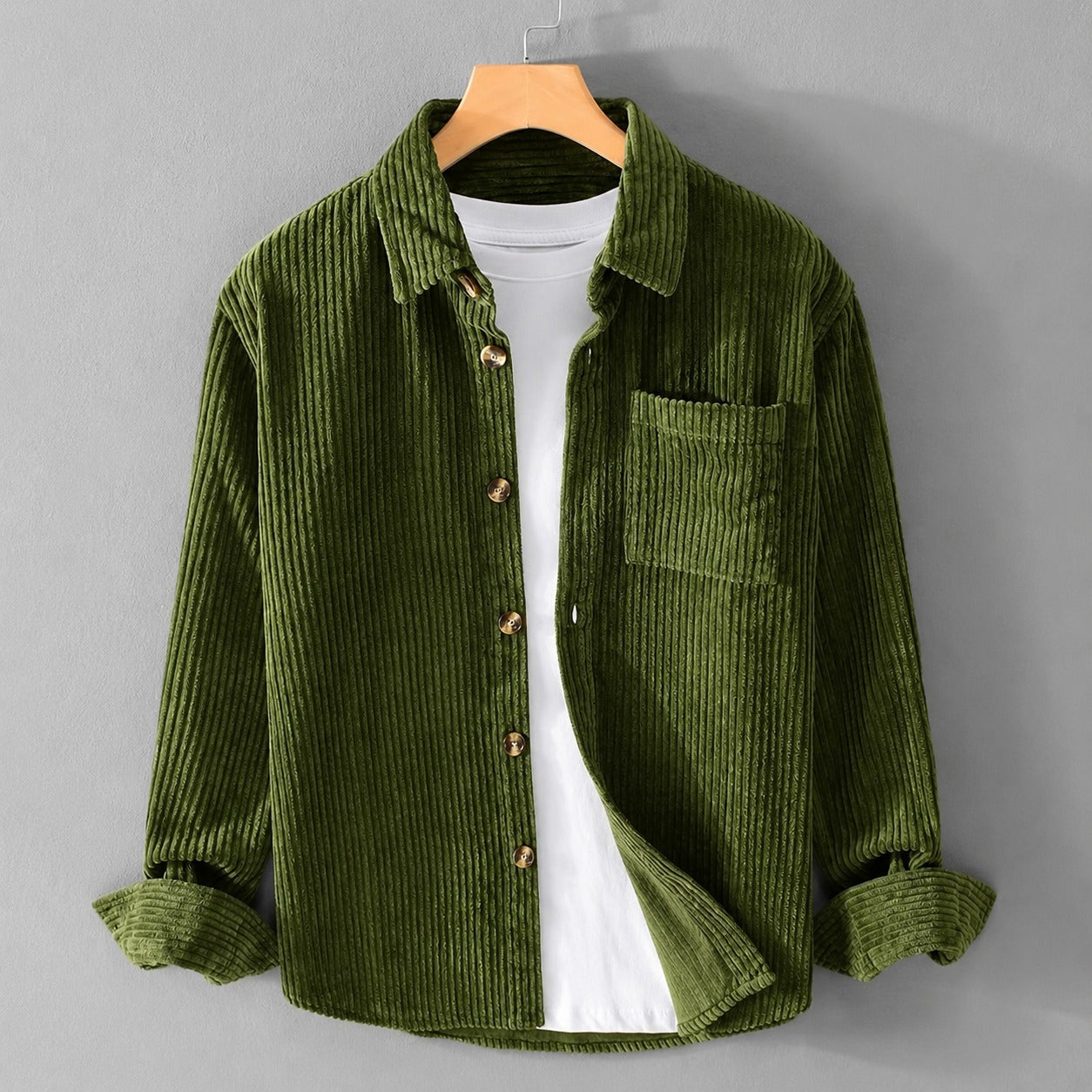 Ronald - Simple Shirt with Pocket for Men