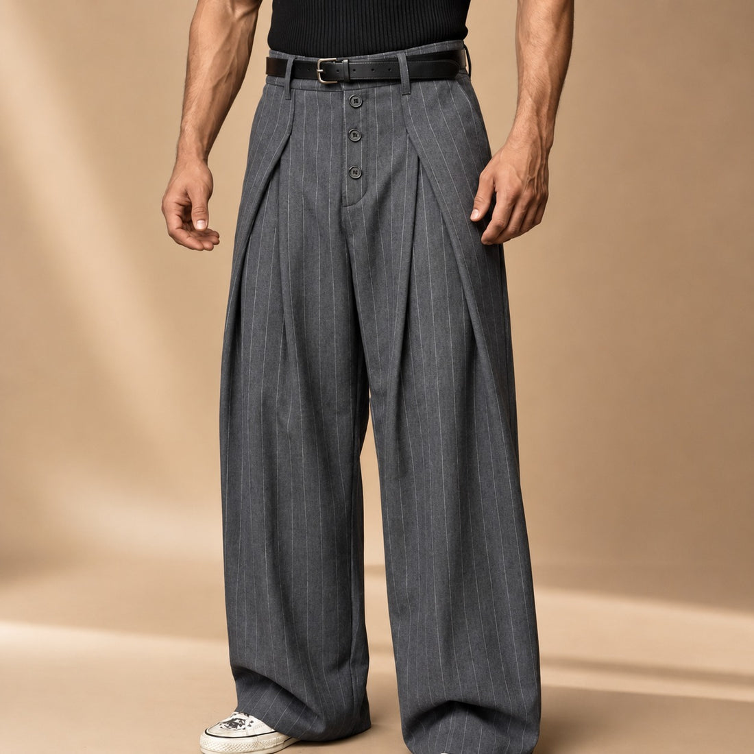 Farhan - Modern Stripe Wide-Leg Pants