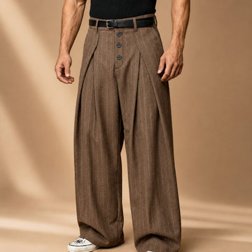 Farhan - Modern Stripe Wide-Leg Pants