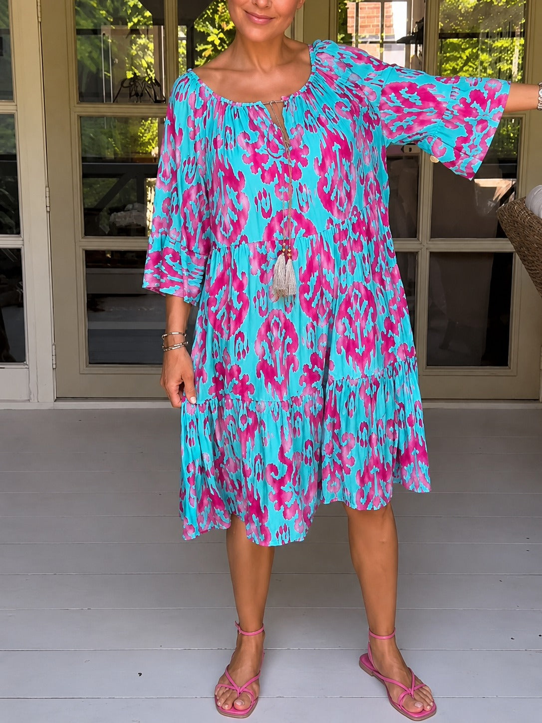 Jamie - Loose Bell Sleeve Dress