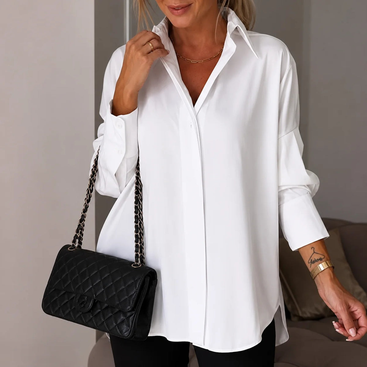 Lauren - Elegant Long-sleeved Shirt