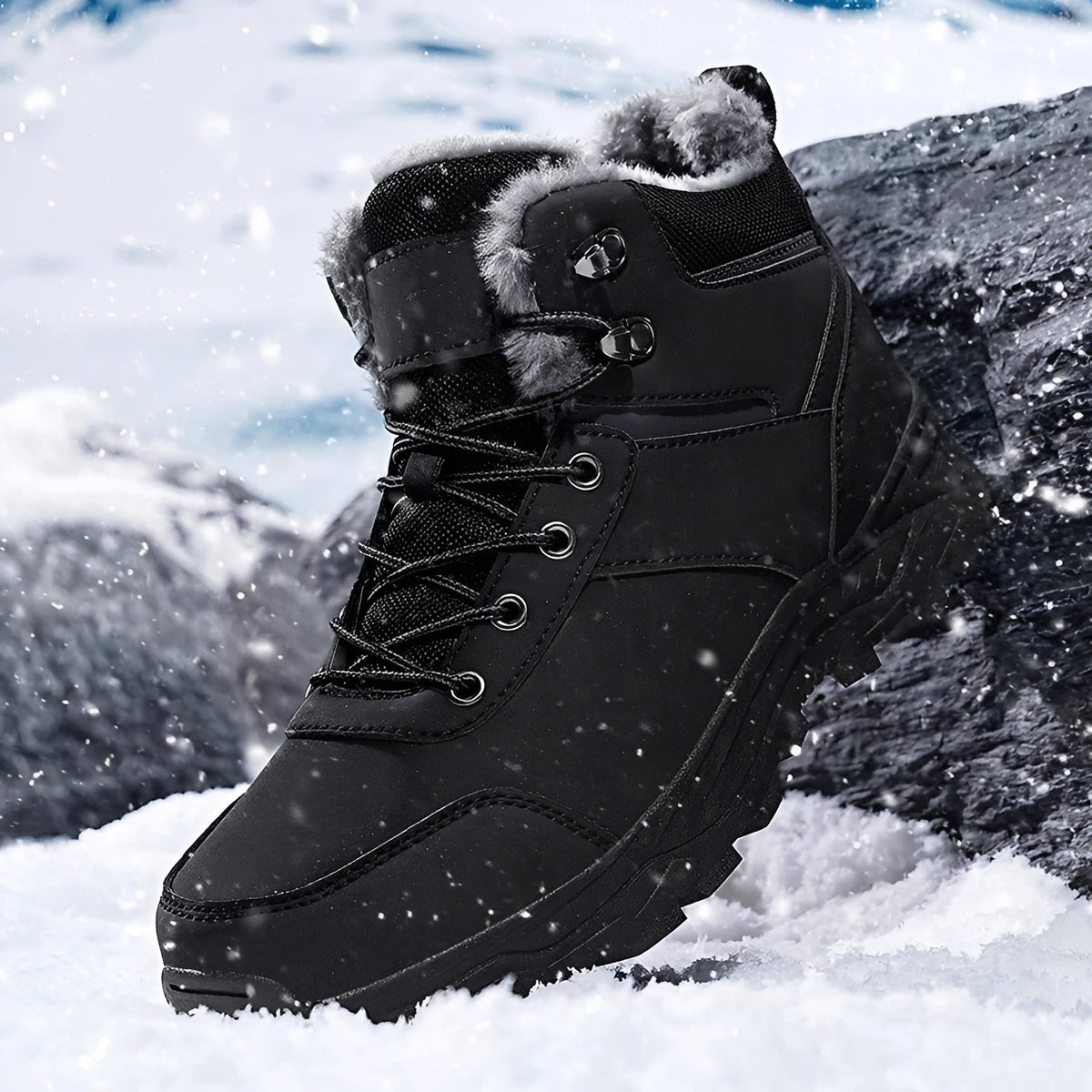 Franklin - Male Winter Boots for Outdoors, Warm