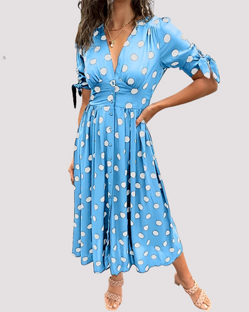 Nicole - Fashionable Polka Dot Dress