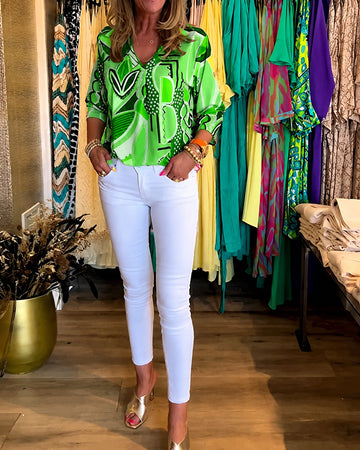 Chaya - Stylish Long Sleeved Loose Blouse