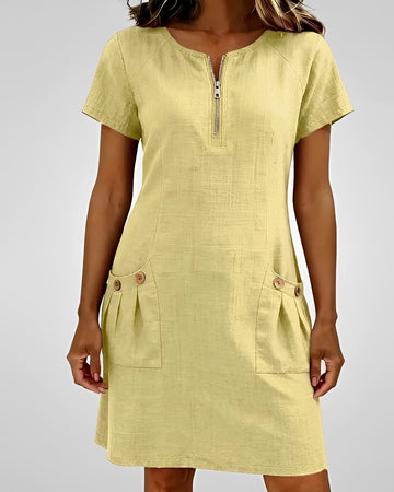 Ciara - Trendy Short Dress with Pockets
