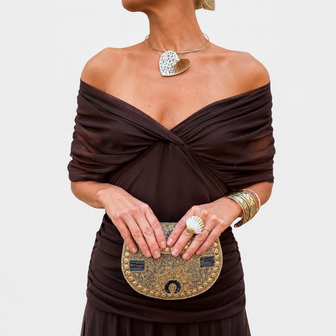 Bernice - Elegant Ruched Maxi Dress