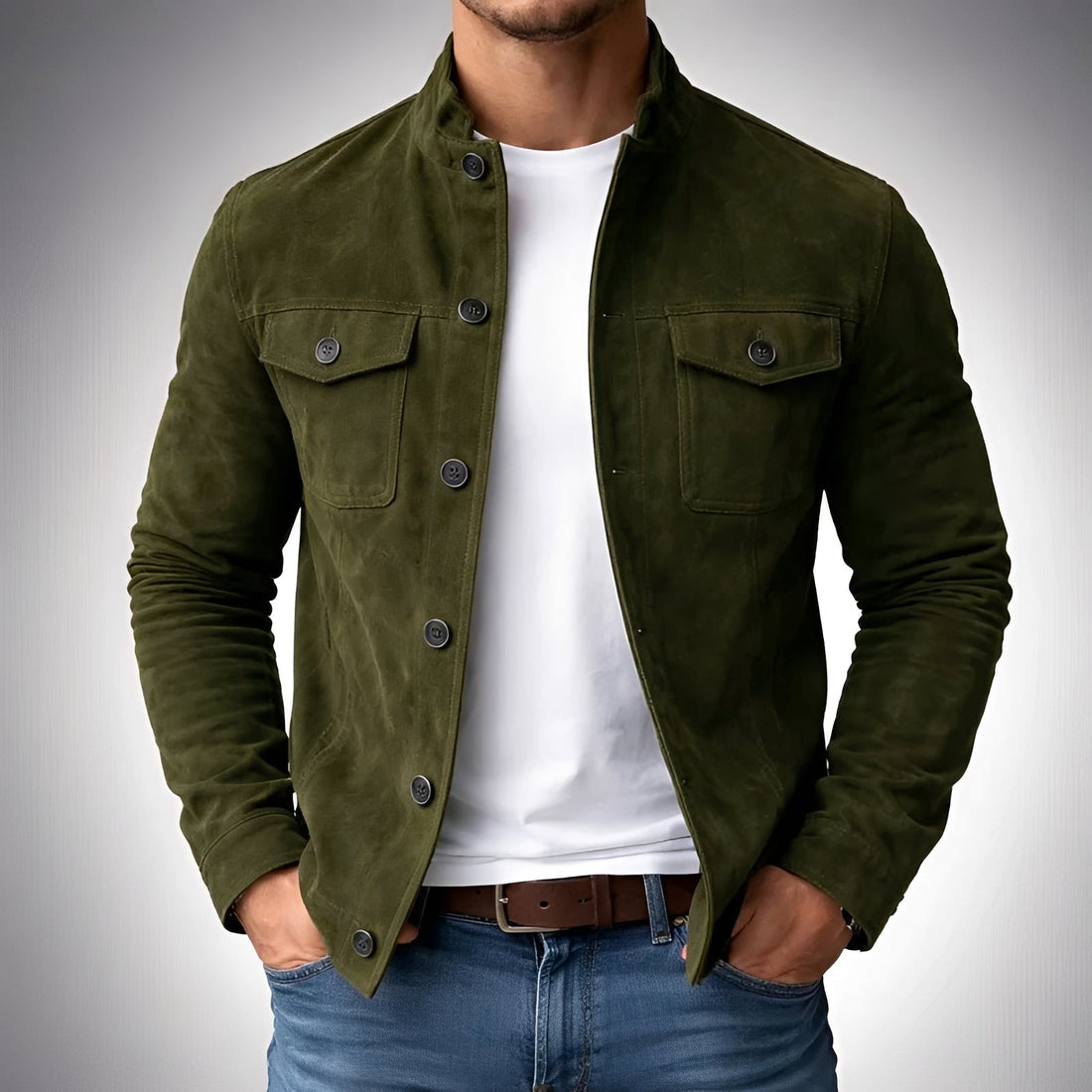 Gideon - Casual Button-Front Jacket