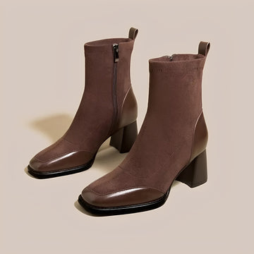 Linda - Casual Platform Heel Boots