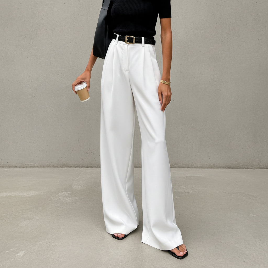 Marlene - Wide-leg pants without belt