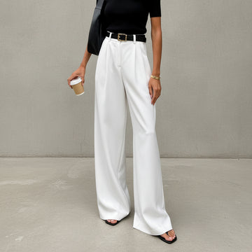 Marlene - Wide-leg pants without belt
