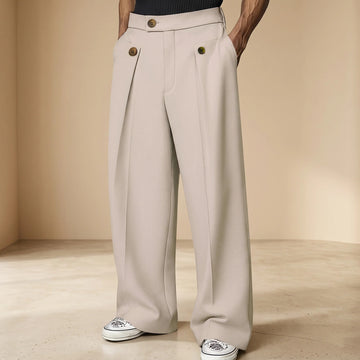 John - Stylish Loose High Waist Pants