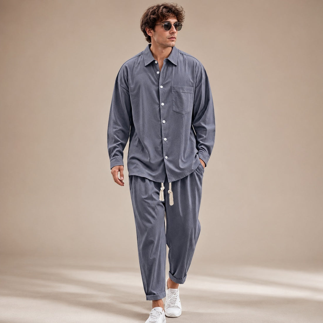 Paul - Loose Long Sleeved Shirt Set