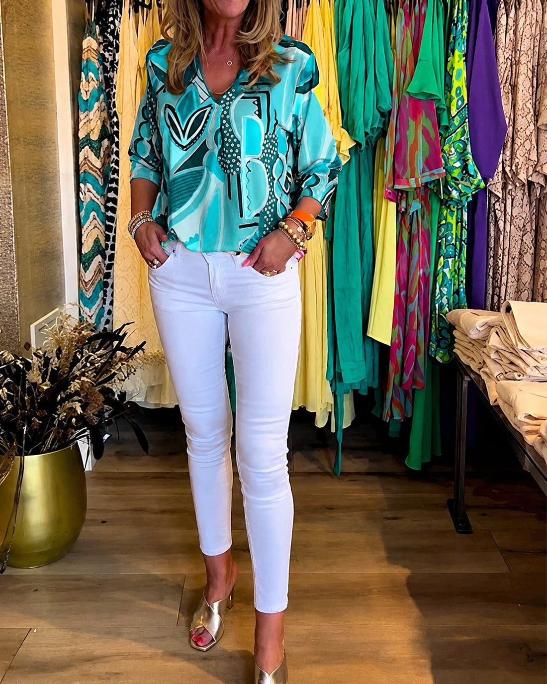 Chaya - Stylish Long Sleeved Loose Blouse