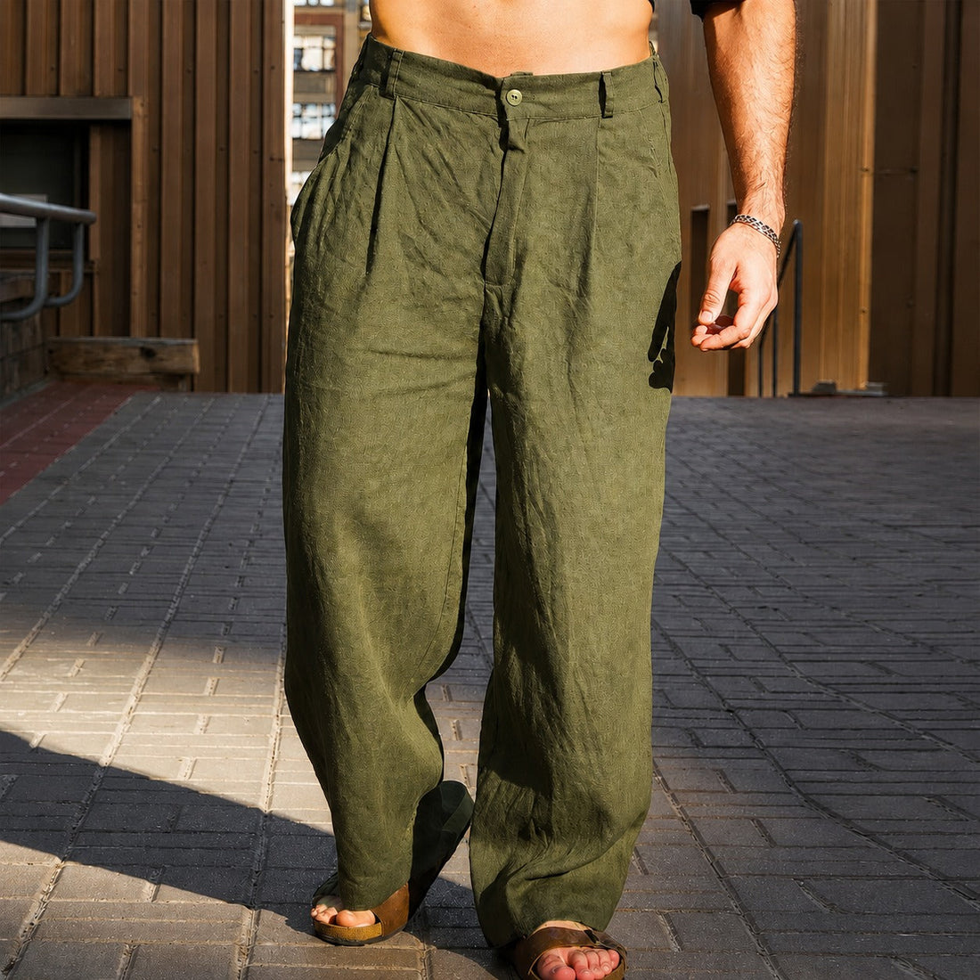 Brandon - Lightweight Wide-Leg Pants