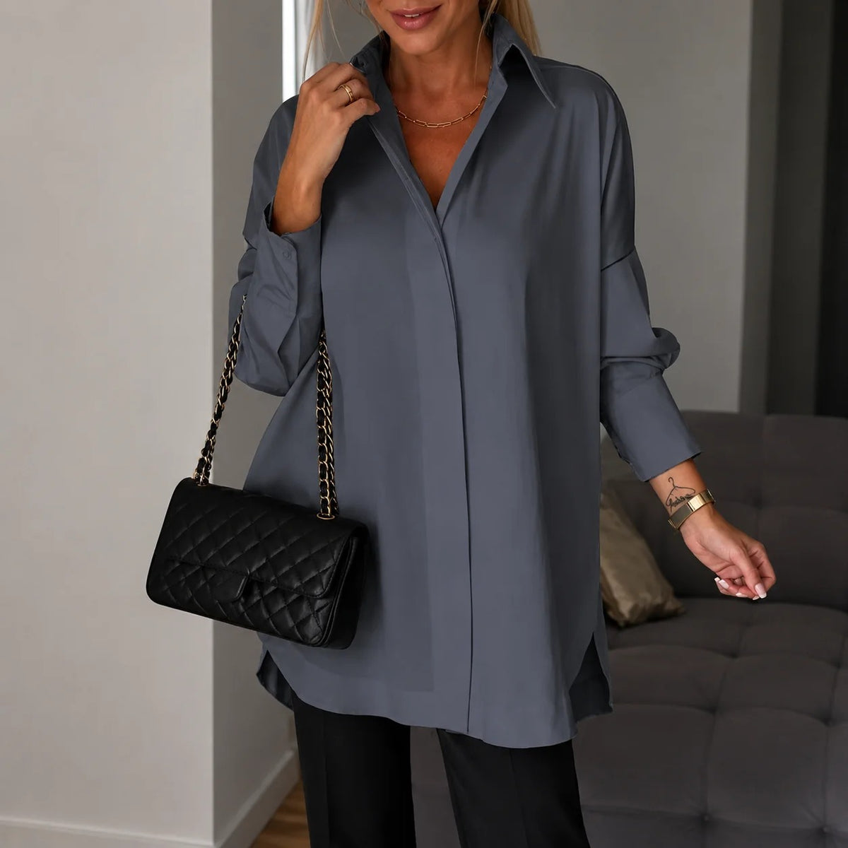 Lauren - Elegant Long-sleeved Shirt
