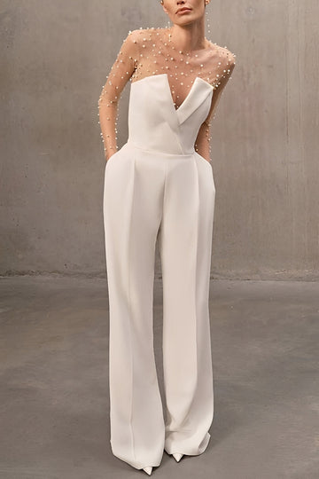 Nadine - Trendy Strapless Jumpsuit