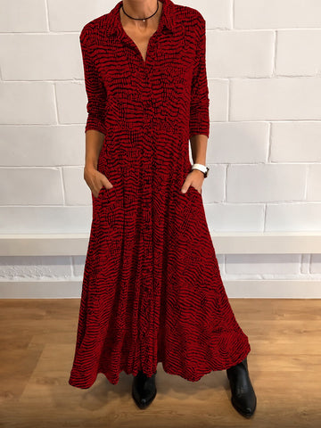 Salma - Chic Dress with Flap Pockets