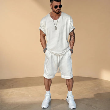 Alan - Relaxed  Shirt Shorts Set