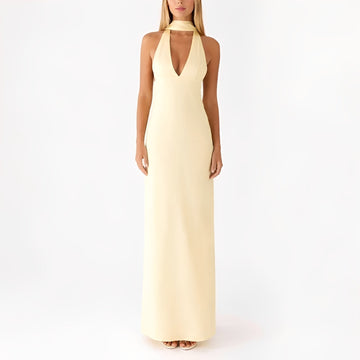 Amelie - Halter Neck Maxi Dress