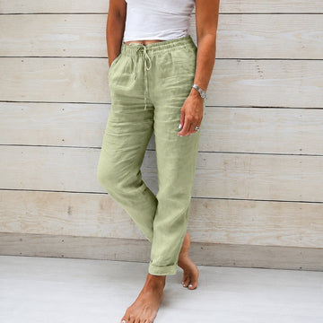 Stacy - Casual women's pants made of lightweight fabric