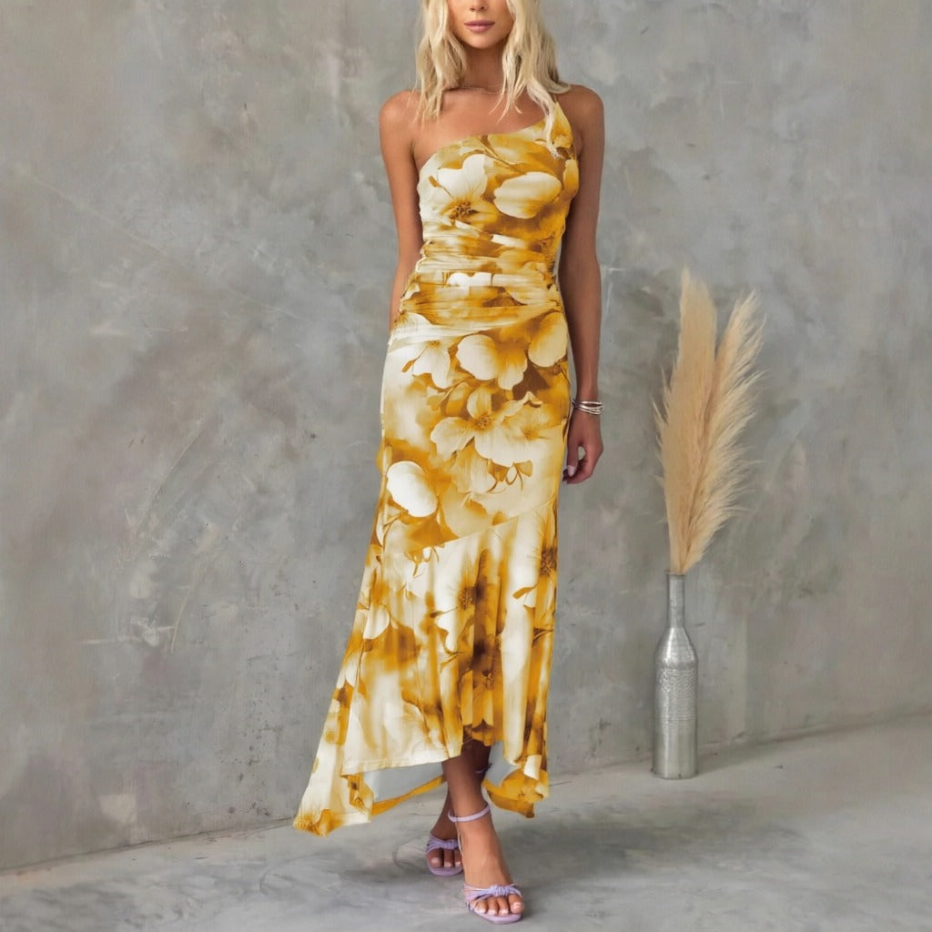 Tiffany - Floral Patterned Midi Dress