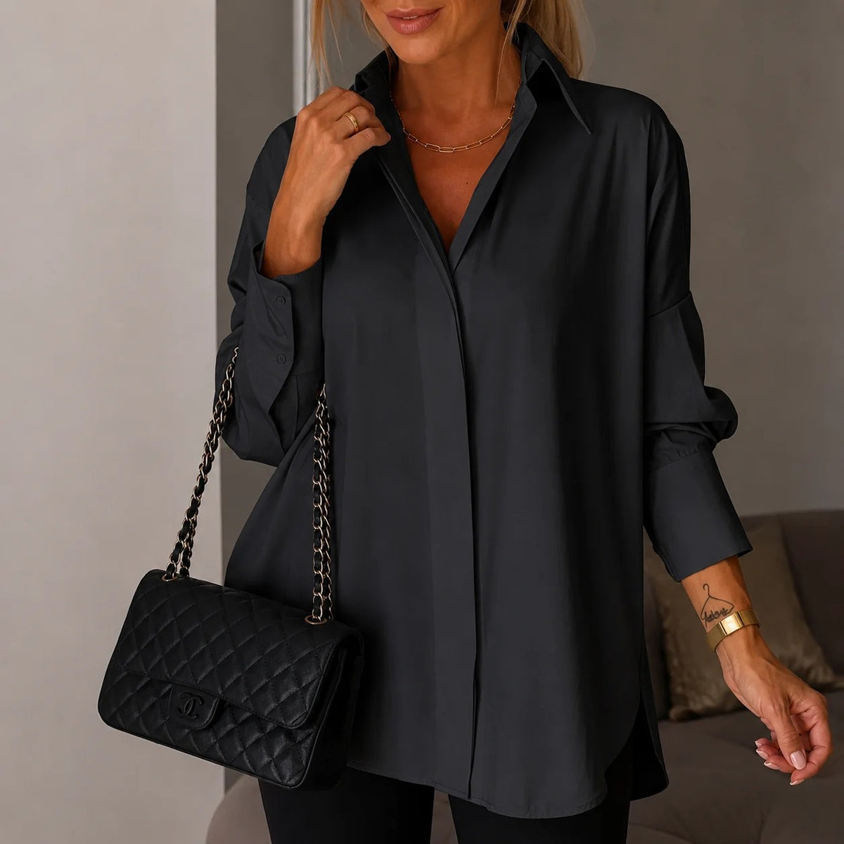 Lauren - Elegant Long-sleeved Shirt