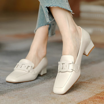 Maisha - Elegant Moccasins Heel Shoes