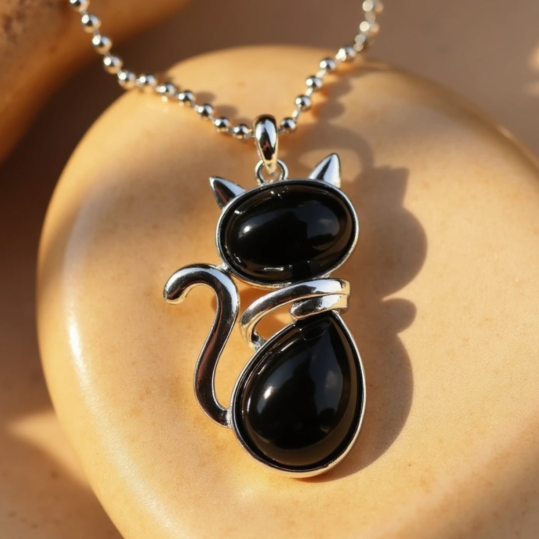 Mila – Cat collar with natural stone