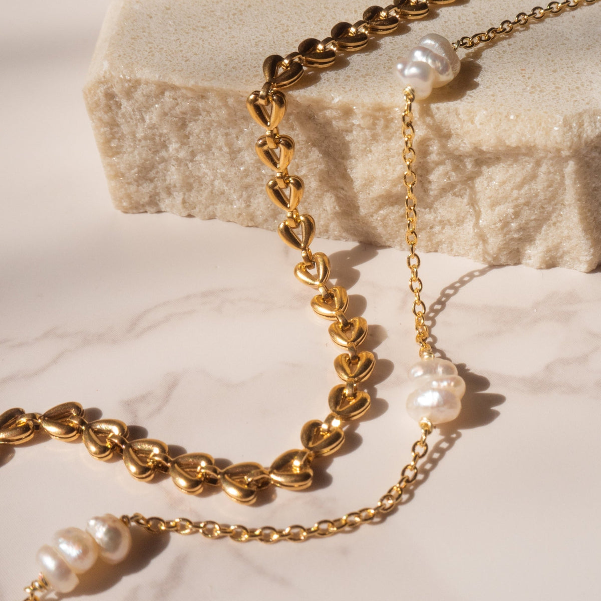 Kendra - Chain Bracelet Golden Heart