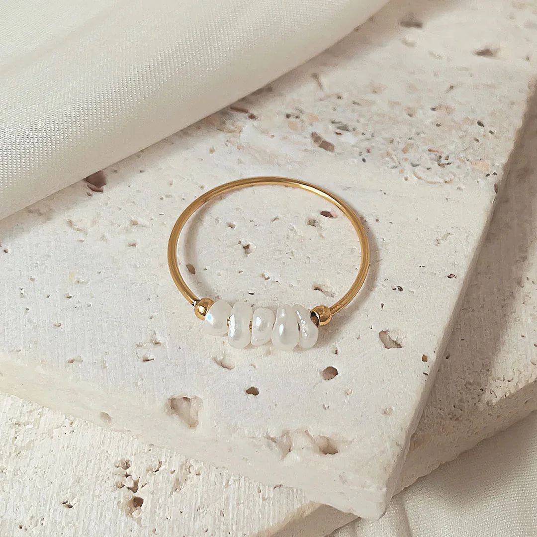 Miori – Natural Pearl Ring in Gold