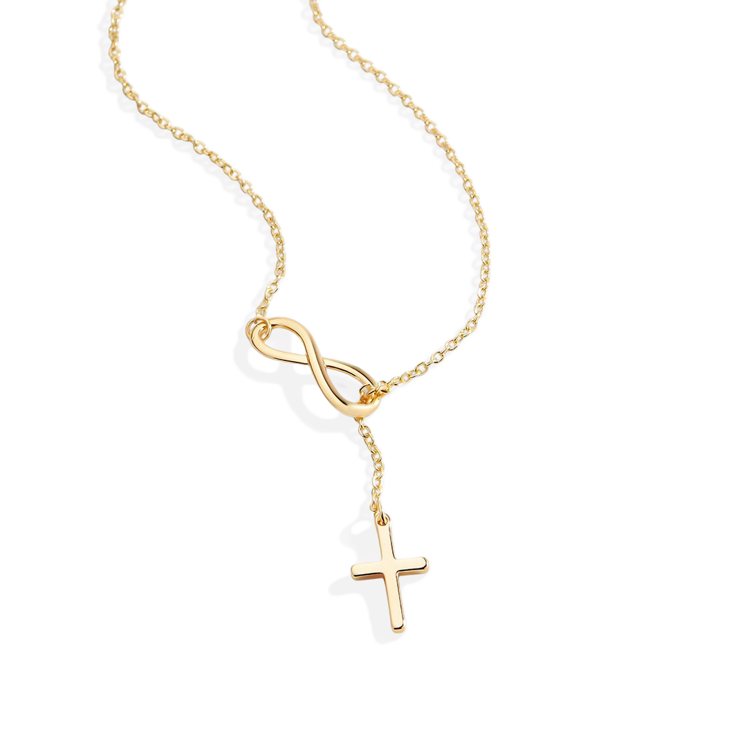 Yuna – Necklace with infinite cross pendant