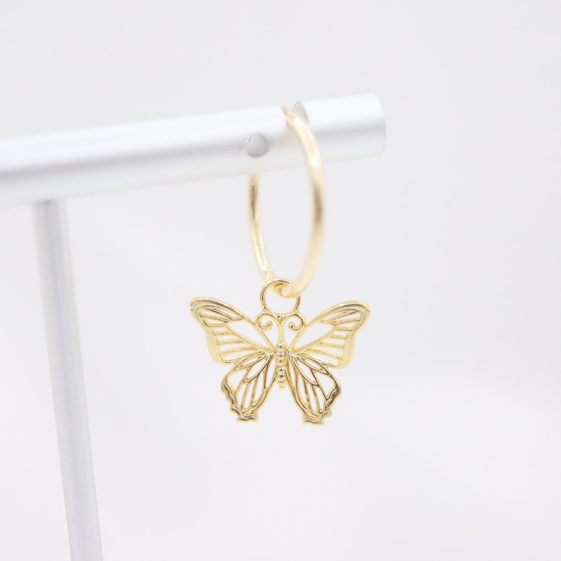 Butterfly Earrings - Hollow Butterfly Pendant