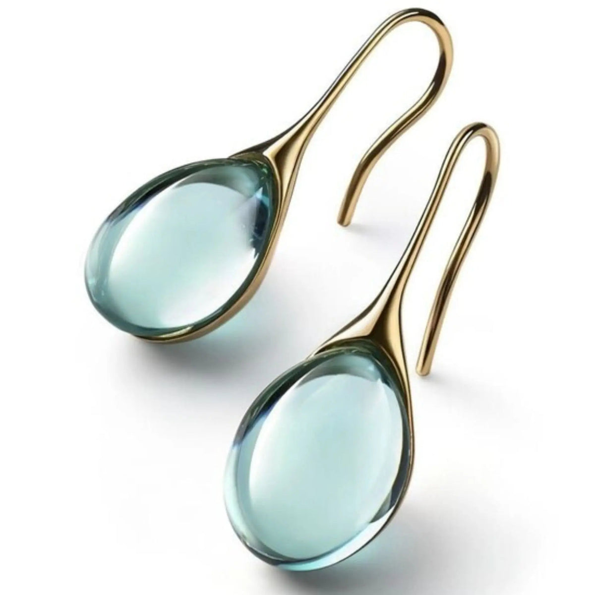 Leila – Bicolor Crystal Drop Earrings