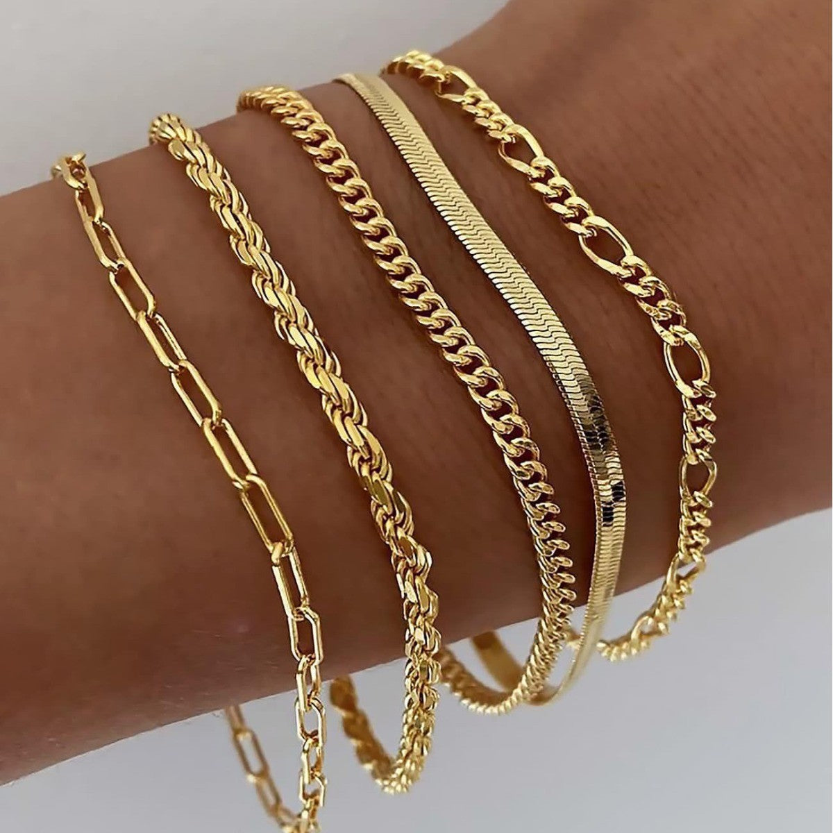 Elara – Set of Minimalist Bracelets for Women