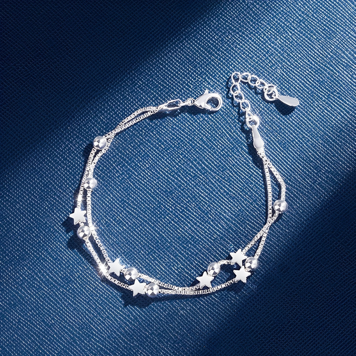 Yuna – Double Circle Star Bracelet Korean Style