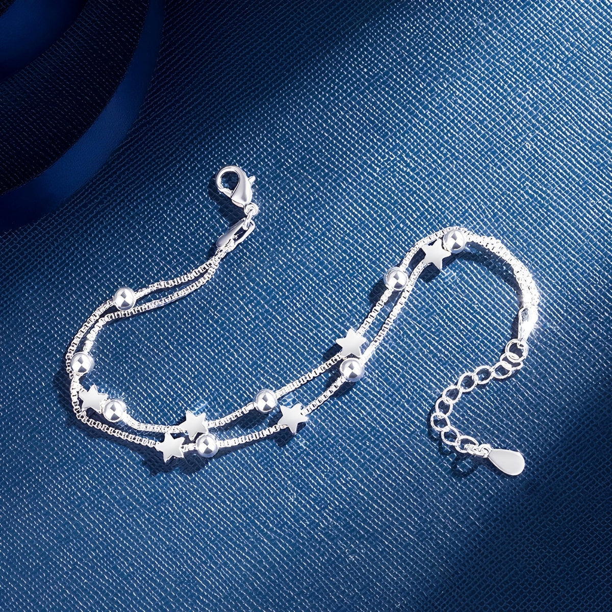Yuna – Double Circle Star Bracelet Korean Style