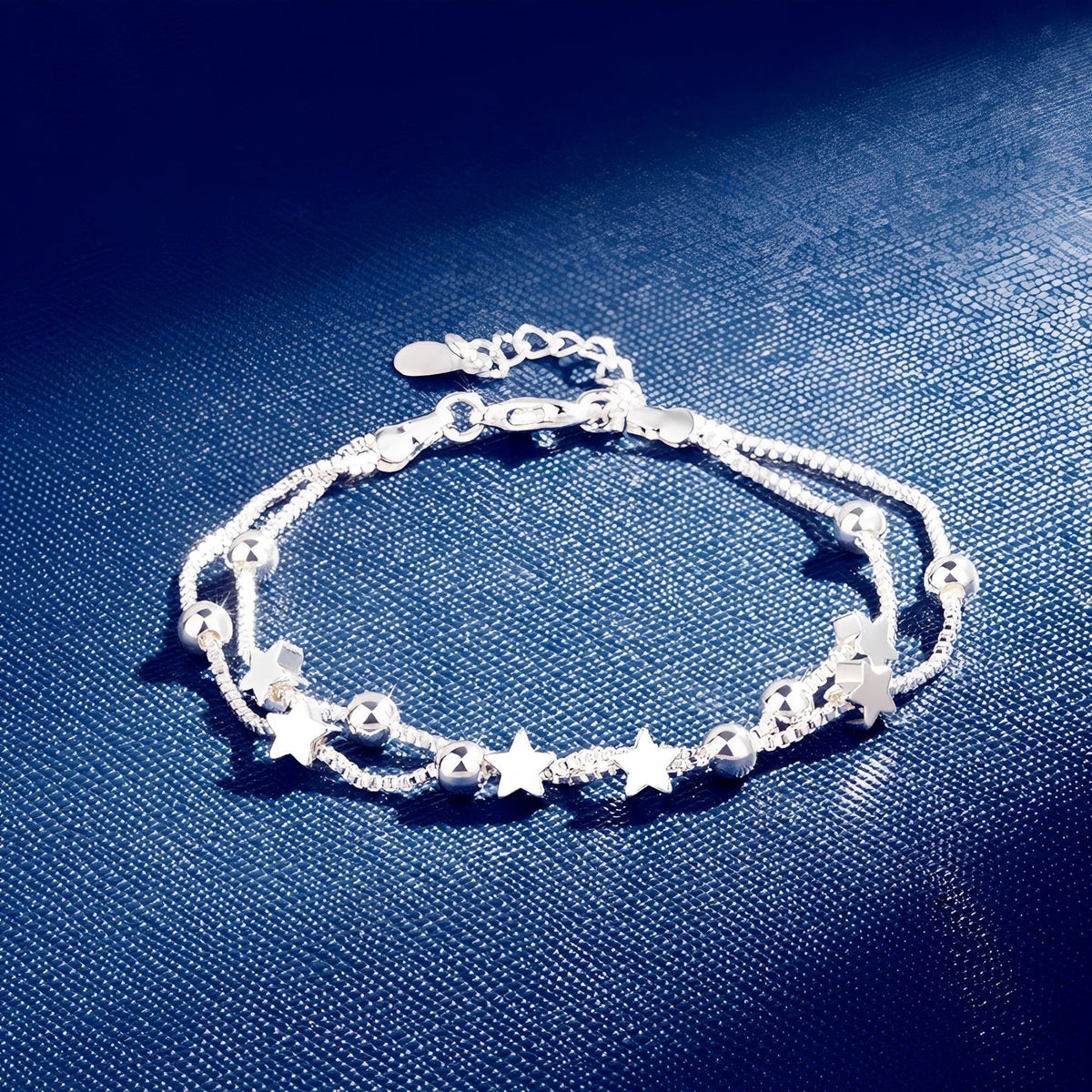 Yuna – Double Circle Star Bracelet Korean Style